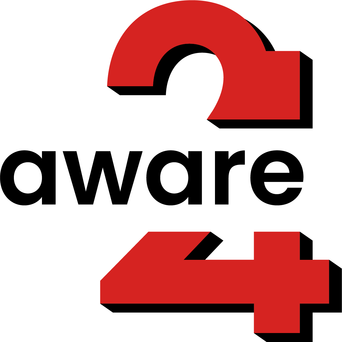 aware24 logo red black